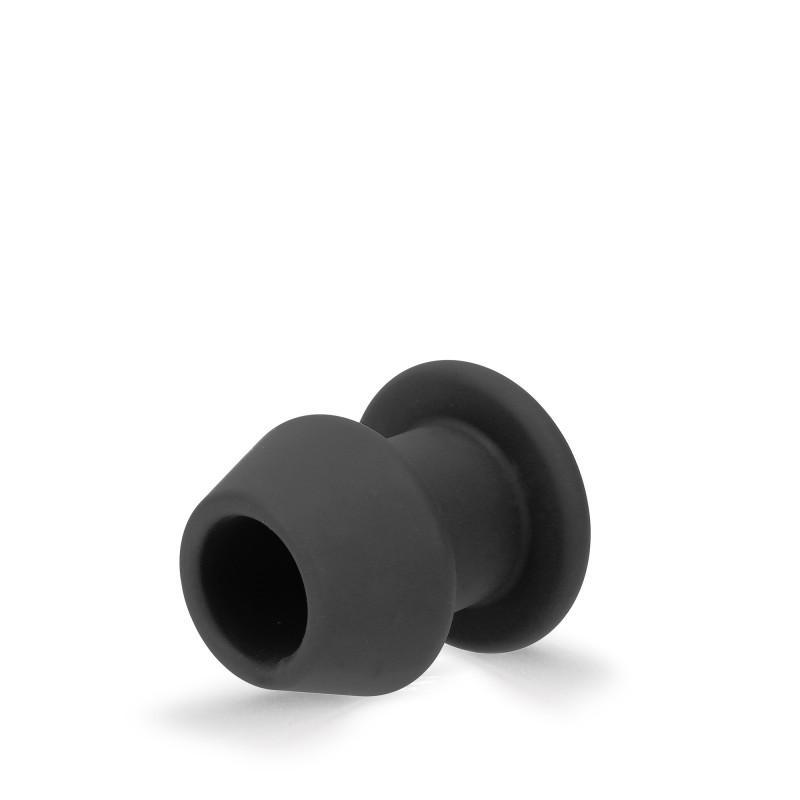 Rude Rider Hollow Anal Plug Medium Black