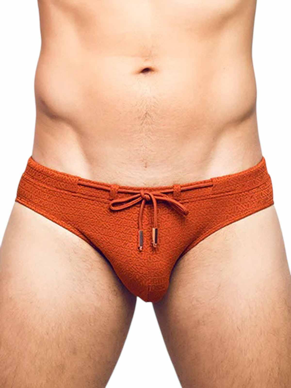 2Eros V30 Textured Swim Brief Signet Carmine - Size: L