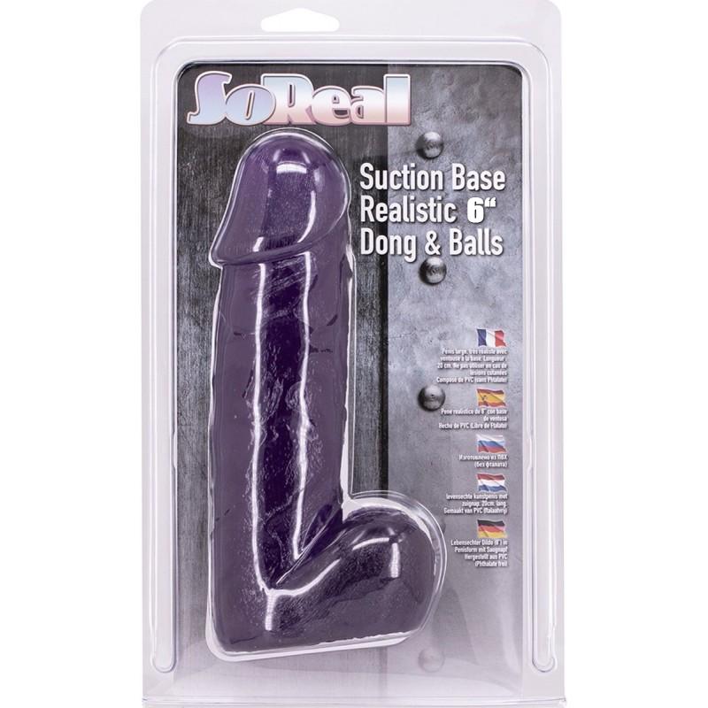 SoReal Dildo 6 Inch, 15 cm, Purple