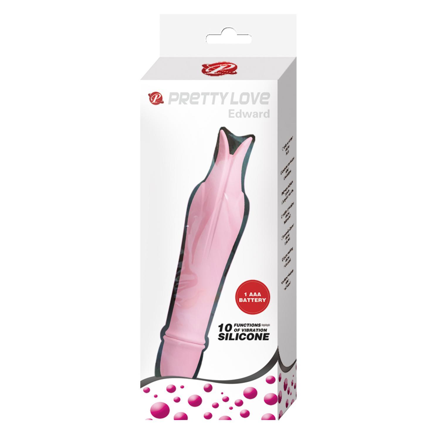 PRETTY LOVE - Edward, 10 Functions of vibration, 1 AAA battery, silicone, waterproof L:145mm ?:29mm