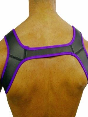 Rude Rider Neoprene Harness Black/Purple, M size